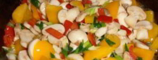 рис с грибами и овощами. Шаг 11