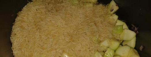 рис с кабачками и фетой. Шаг 5