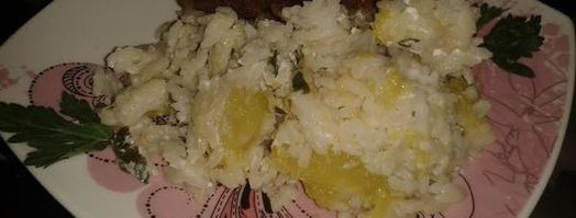 рис с кабачками и фетой. Шаг 10