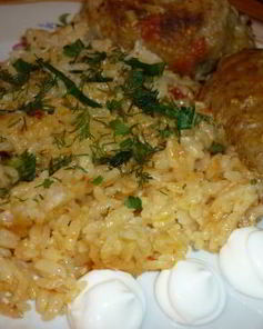 Рис с котлетами в мультиварке