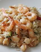 Рис с креветками и кальмарами