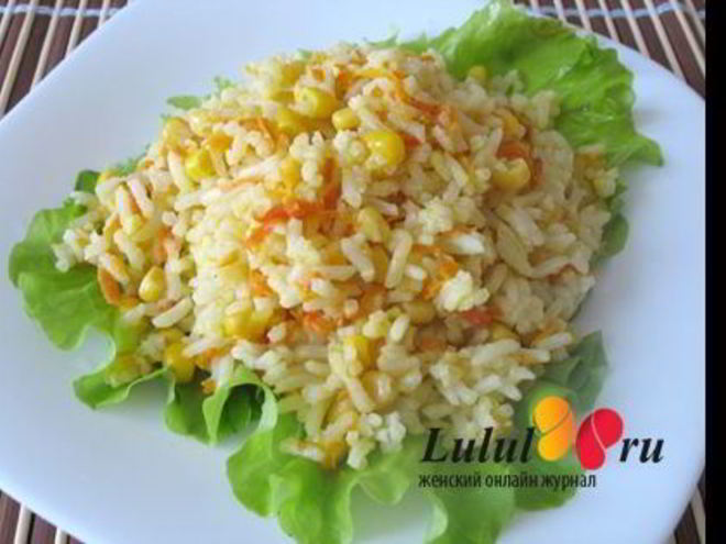 Рецепт риса с кукурузой