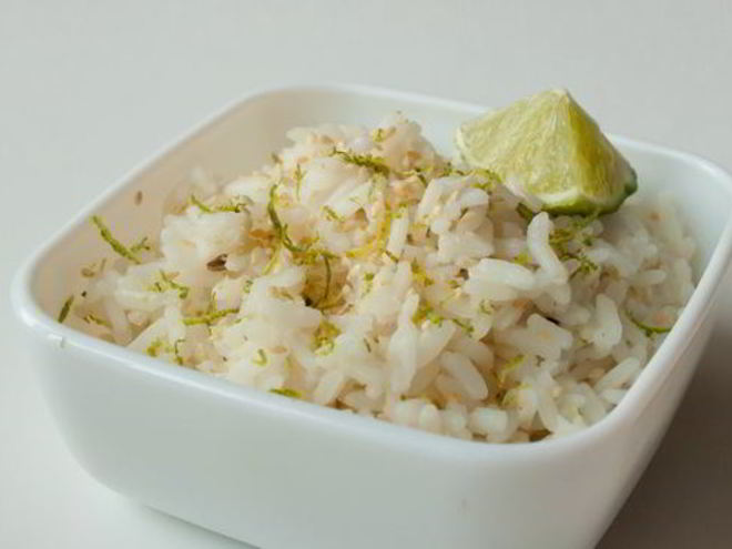 Рецепт риса с кунжутом и лаймом
