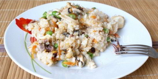 Рис с морским коктейлем