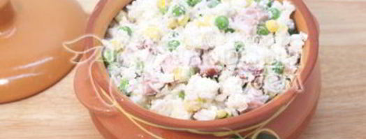 рис с овощами и сыром фета. Шаг 7