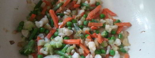 рис с замороженными овощами. Шаг 4