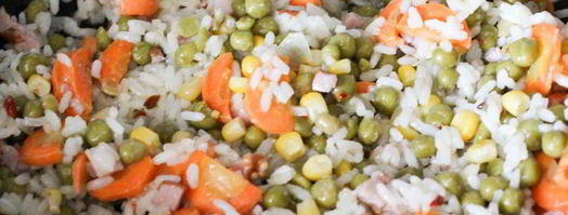 рис с зеленым горошком. Шаг 8