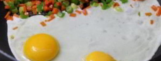 рис с жареными овощами и яйцом. Шаг 3