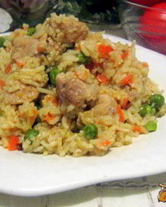 Рис со свининой и овощами в мультиварке