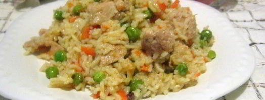 рис со свининой и овощами в мультиварке. Шаг 7