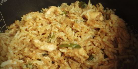 Терияки рис с курицей в мультиварке