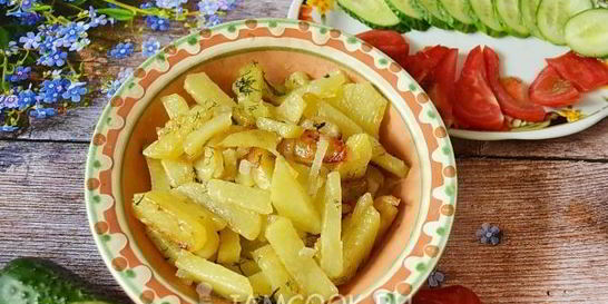 Жареная картошка на сливочном масле