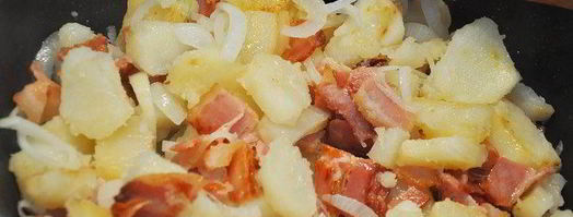 жареная картошка с беконом. Шаг 4