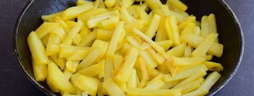 жареная картошка с кабачками. Шаг 7