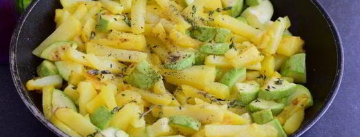 жареная картошка с кабачками. Шаг 10