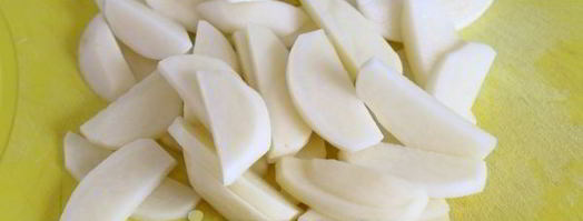 жареная картошка с луком на сковороде. Шаг 4