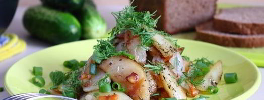 жареная картошка с луком на сковороде. Шаг 12