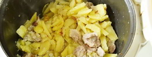 жареная картошка с мясом в мультиварке. Шаг 9