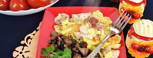 жареная картошка с мясом в мультиварке. Шаг 10