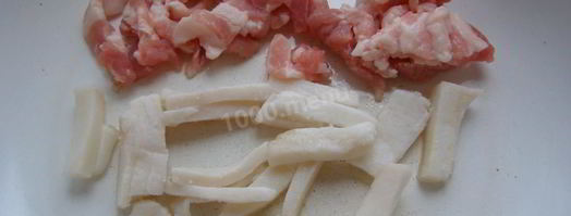 жареная картошка с салом. Шаг 3