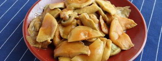 жареная картошка с солеными грибами. Шаг 5