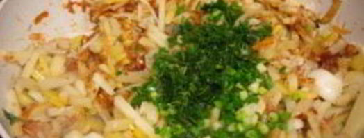 жареная картошка с зеленью. Шаг 6