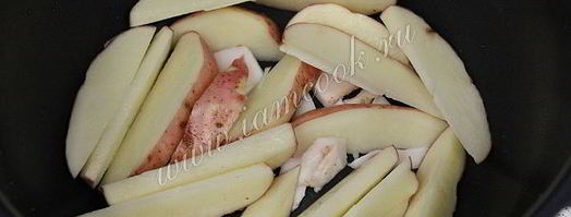 жареная картошка в мультиварке. Шаг 5