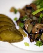 Жареный картофель с королевскими шампиньонами