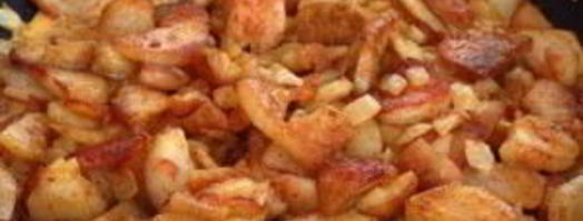 жареный картофель с луком. Шаг 9