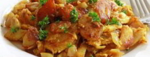 жареный картофель с луком. Шаг 10