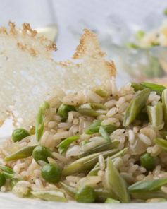 Жареный рис с фасолью