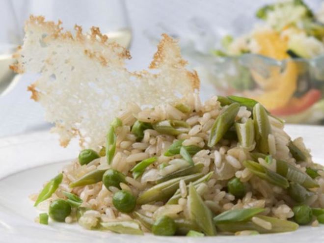 Рецепт жареного риса с фасолью