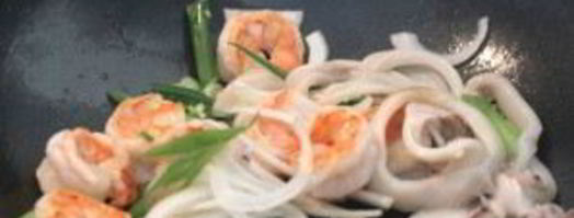 жареный рис с морепродуктами по-тайски. Шаг 3