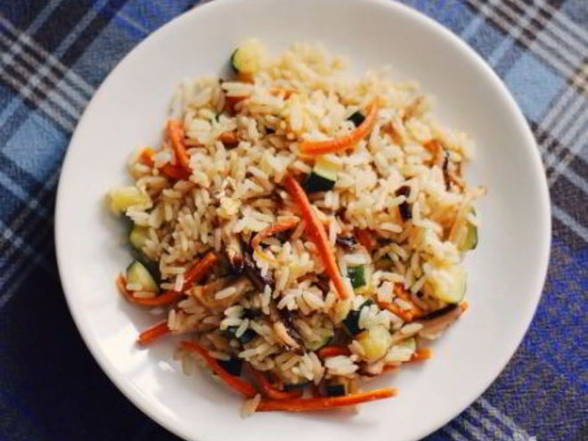 Рецепт жареного риса