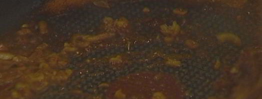 золотистый рис с кинзой и кедровыми орешками. Шаг 4