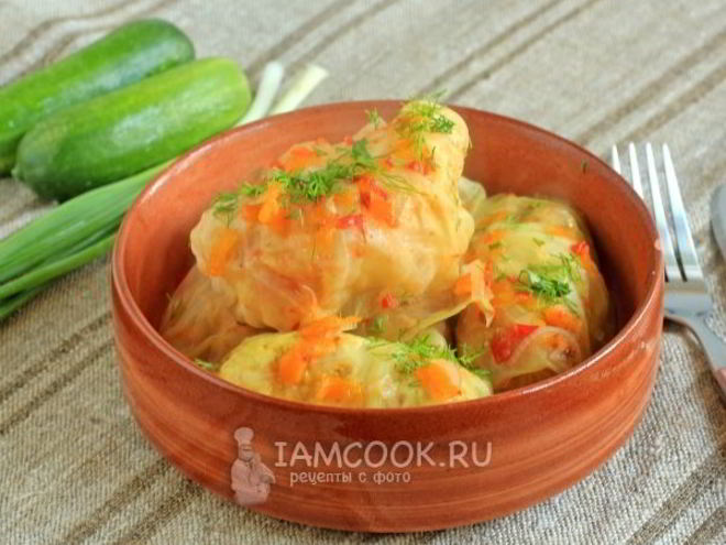 Рецепт диетических голубцов с курицей