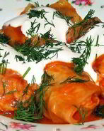 Диетические голубцы в сметане