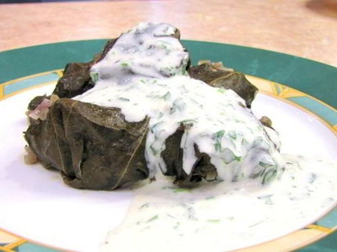 Рецепт долмы — голубцов в виноградных листьях