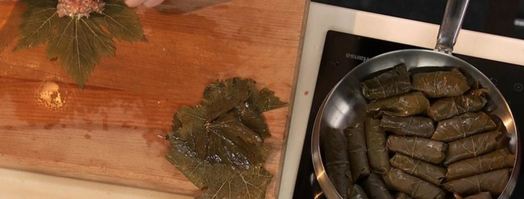 долма из баранины с мятным соусом. Шаг 2