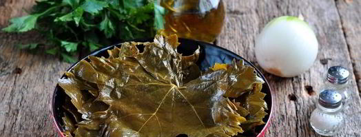 долма из маринованных виноградных листьев. Шаг 3