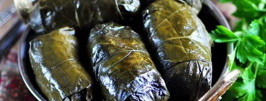 долма из маринованных виноградных листьев. Шаг 14