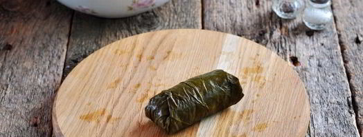 долма из маринованных виноградных листьев. Шаг 9