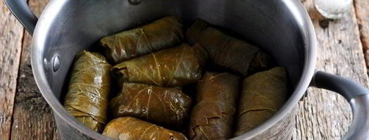 долма из маринованных виноградных листьев. Шаг 10