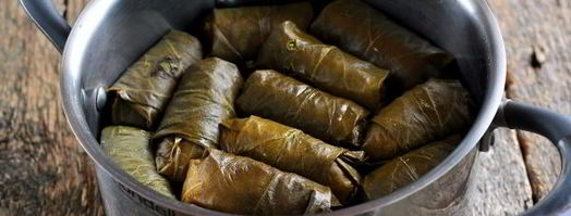 долма из маринованных виноградных листьев. Шаг 11