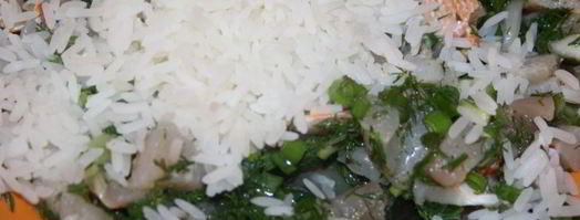 долма с филе морского окуня. Шаг 6