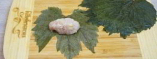 долма в виноградных листьях. Шаг 3