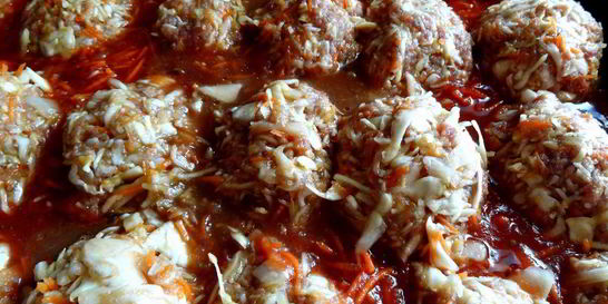 Голубцы фальшивые в тефтелях