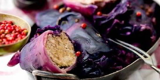 Голубцы из краснокочанной капусты