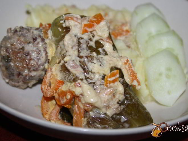 Рецепт голубцов из молодой капусты с говядиной и красным рисом рубин