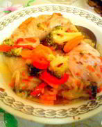 Голубцы из пекинской капусты на овощной подушке